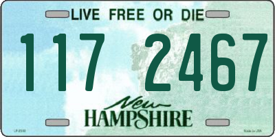 NH license plate 1172467