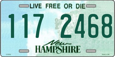 NH license plate 1172468