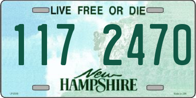 NH license plate 1172470