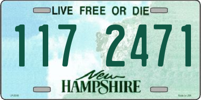 NH license plate 1172471