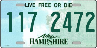 NH license plate 1172472
