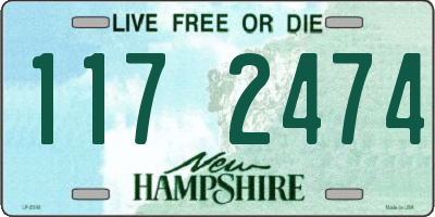 NH license plate 1172474