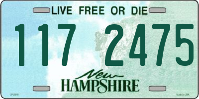 NH license plate 1172475