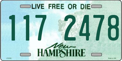 NH license plate 1172478