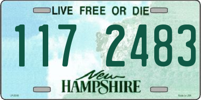 NH license plate 1172483