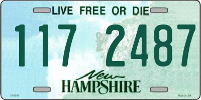 NH license plate 1172487