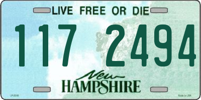 NH license plate 1172494