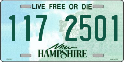 NH license plate 1172501