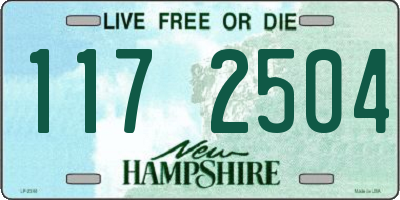 NH license plate 1172504