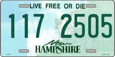 NH license plate 1172505