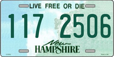 NH license plate 1172506