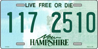 NH license plate 1172510
