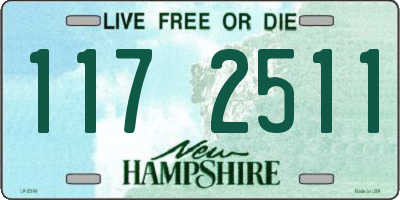NH license plate 1172511