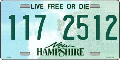 NH license plate 1172512