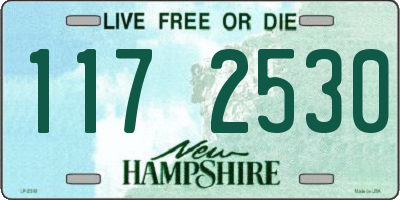 NH license plate 1172530