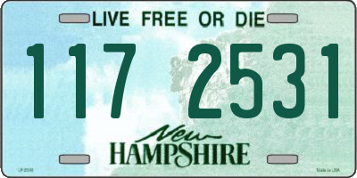 NH license plate 1172531