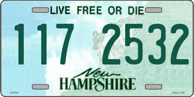 NH license plate 1172532