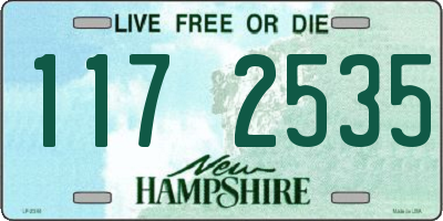 NH license plate 1172535