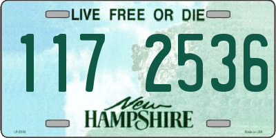 NH license plate 1172536