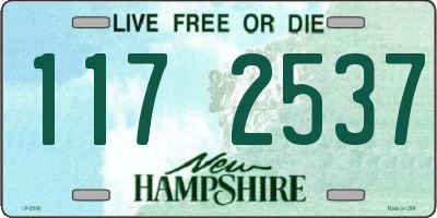 NH license plate 1172537