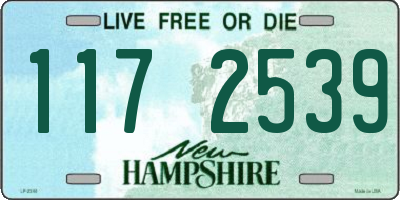 NH license plate 1172539