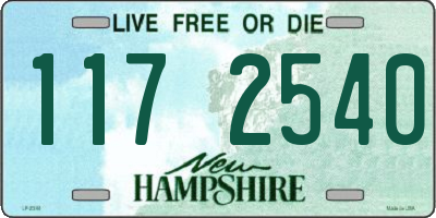 NH license plate 1172540