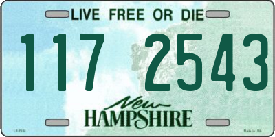 NH license plate 1172543
