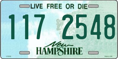NH license plate 1172548