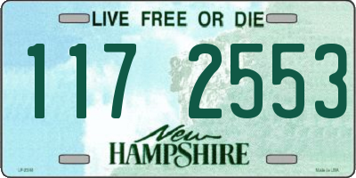 NH license plate 1172553
