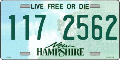NH license plate 1172562