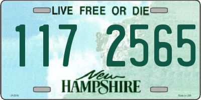 NH license plate 1172565