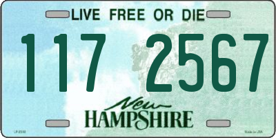 NH license plate 1172567