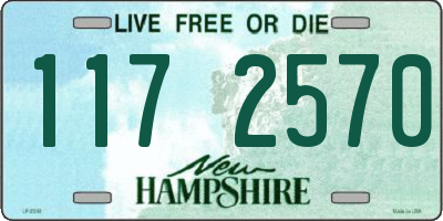 NH license plate 1172570