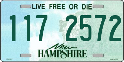 NH license plate 1172572