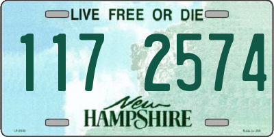 NH license plate 1172574