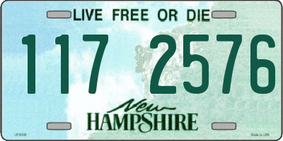 NH license plate 1172576