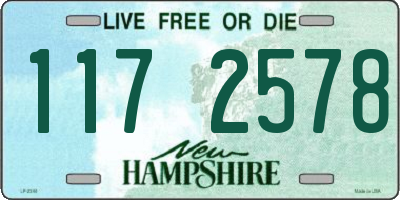 NH license plate 1172578