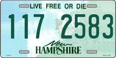 NH license plate 1172583