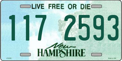 NH license plate 1172593