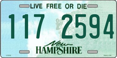 NH license plate 1172594