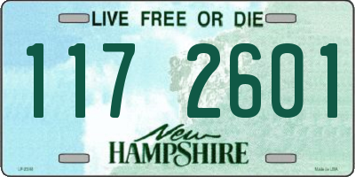 NH license plate 1172601