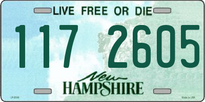 NH license plate 1172605