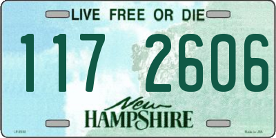 NH license plate 1172606