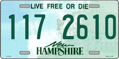 NH license plate 1172610