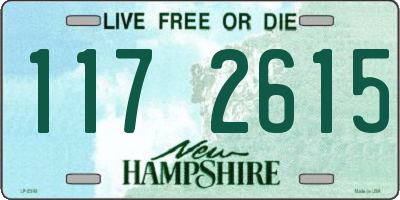 NH license plate 1172615