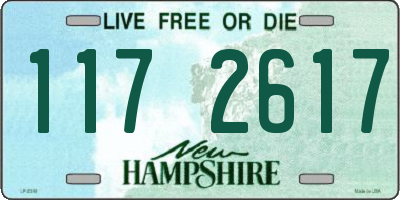 NH license plate 1172617
