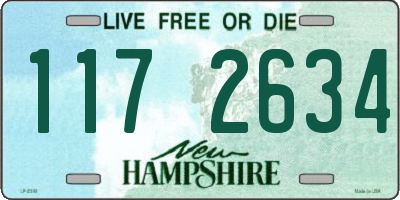 NH license plate 1172634