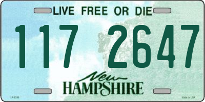 NH license plate 1172647