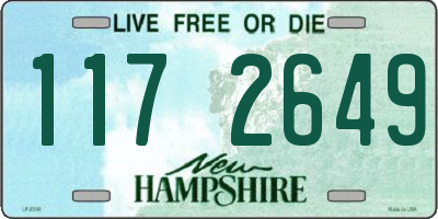 NH license plate 1172649
