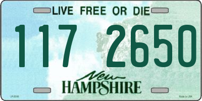 NH license plate 1172650